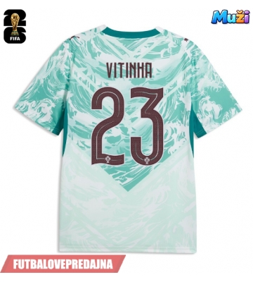 Lacne Muži Futbalové dres Portugalsko Vitinha #23 MS 2026 Krátky Rukáv - Preč